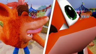 Crash Bandicoot  Death Animations Comparison PS1 vs N Sane Trilogy  1080p 60fps [upl. by Oigres]