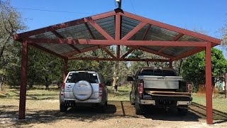 Building a Metal Carport  Part 2 [upl. by Towbin]