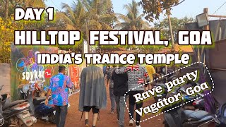 GOA Hilltop Festival 2023 🇮🇳 Day 1 After Movie Indias party capital Rave Party Vagator Goa [upl. by Ainoz322]