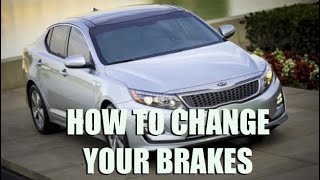 How to Change Brakes amp Rotors  Kia Optima Edition [upl. by Jarietta]