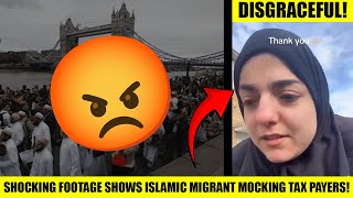 SHOCKING Footage Shows ISLAMIC MIGRANT MOCKING British Tax Payers [upl. by Nediarb]