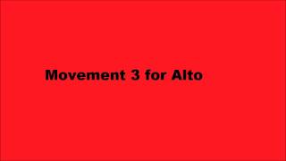 Gloria  3rd Movement for Alto [upl. by Acinahs]