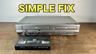 DVD VCR Combo Player Eats Tapes Or Powers Off Fix 2024 [upl. by Marden]