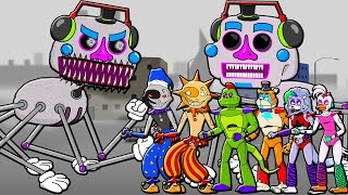 TOP 10 SERIES OF FNAF 9 ANIMATRONICS DJ MUSIC MAN SUNRISE amp MOONDROP FNAF 9 Security Breach [upl. by Ginger379]