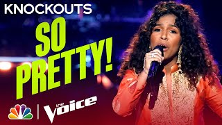 Parijita Bastolas Voice Shines on Etta James quotId Rather Go Blindquot  The Voice Knockouts 2022 [upl. by Chura]