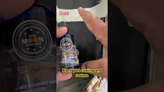 How to restore plastic car trim  Black part restore Car detailing tips and trick for exterior [upl. by Hatokad392]