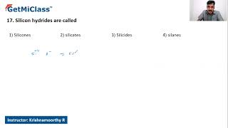 Silicon Hydride Chemical Classifications Explained KCET 11th Chemistry Some p Block Elements [upl. by Oberon406]