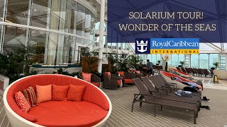 Solarium Tour  Wonder of The Seas Cruise Ship wonderoftheseas royalcaribbean [upl. by Wanda508]