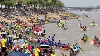 Amazing Cambodia Water Festival  26 Nov 2023  First Day  4K [upl. by Enahs]