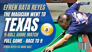 ⭐ Efren Reyes Full Game in Texas USA open pool tournament 9 Ball Game HillHill Match efrenreyes [upl. by Naam]