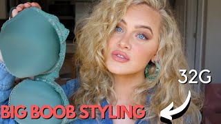 10 Tips for Styling a BIG BUST 😅 TRY ON [upl. by Meerek]