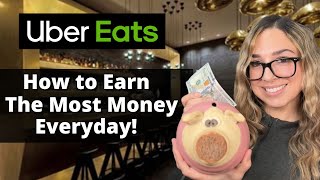 Uber Eats Driver  How to Earn the Most Money Everyday [upl. by Kristo]