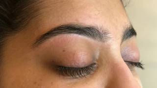 Eyebrow threading before and after [upl. by Nhar495]