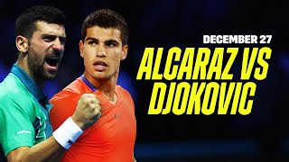 HIGHLIGHTS  Novak Djokovic vs Carlos Alcaraz Riyadh Season Tennis Cup [upl. by Okihcas]