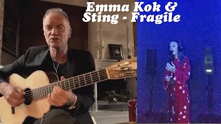 Emma Kok age 14 head to head with Sting singing Fragile [upl. by Maccarthy]