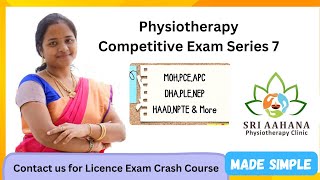 Physiotherapy Competitive Exam Series 7 With Reasoning [upl. by Aicnetroh]