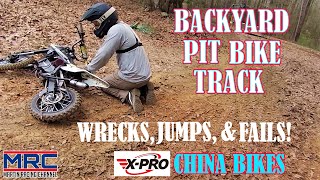 XPro Storm 125cc pit bikes hit the track [upl. by Ilak280]