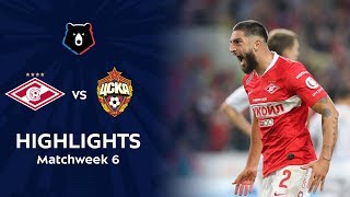 Highlights Spartak vs CSKA 21  RPL 201920 [upl. by Samuel]