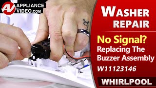 Washer Repair amp Diagnostics  Has No Signal  Buzzer Assembly [upl. by Lichter]