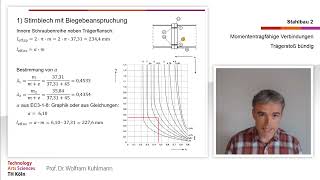 Stahlbau 2 Kap 4 Momententragfähige Verbindungen Trägerstoß bündig [upl. by Acinonrev621]
