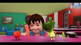 POWER OF VEGETABLES  सब्जियों का महत्व  Vegetable name  Rhyme and Poem [upl. by Ymassej]