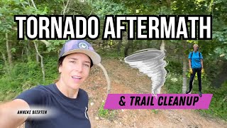 Bentonville tornado disaster NWA community comes together to help cleanup MTB trails [upl. by Cad777]