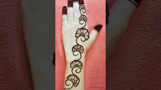 Very simple beautiful design very easy pretty heena flower wali fancy new design latest Short [upl. by Vins]