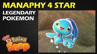 Manaphy 4 Star Pose  Legendary Pokemon  Maricopia Reef  New Pokemon Snap Guide amp Walkthrough [upl. by Melodie]