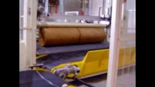 Automatic winder for nonwoven waddings [upl. by Odelle480]