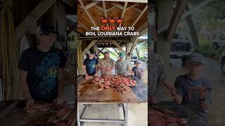 🦀 HOW LOUISIANA CRABBERS COOK CRABS [upl. by Gelya]