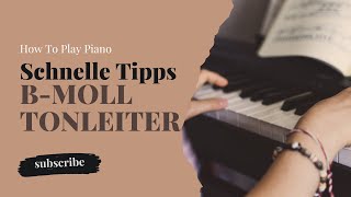 BMoll Tonleiter Klavier Piano [upl. by Nelav]