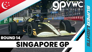 2024 Superlights Singapore Grand Prix  ROUND 14  GPVWC Sim Racing [upl. by Eatnad]