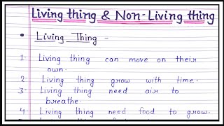 Living things and Nonliving thingsDifference between living and Nonliving things [upl. by Statis]