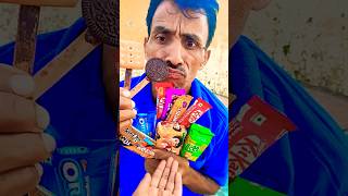 Oreo Dhoni biscuit 🍪 aur Kitkat chocolate🍫5050parlegbaronebutterscotchshortfeed [upl. by Reisman]