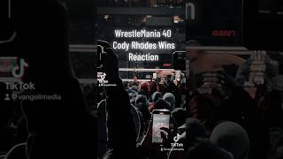 Cody Rhodes Wins The Undisputed Championship WrestleMania 40 Reaction wwe codyrhodes wrestlemania [upl. by Terra]