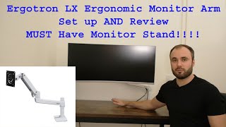 Ergotron LX Ultrawide Monitor Stand Setup and Review ¦ You NEED one if you have a monitor [upl. by Gunnar]