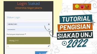 Tutorial Pengisian Siakad UNJ [upl. by Anaitak]