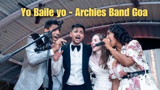 Groom Rocking The Stage along with the Archies Band Goa  Yo Baile Yo  Bebdo  Goa Weddings [upl. by Naitsirk]