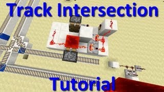 Tutorial New MinecartstationSystem  The track intersection [upl. by Muna387]