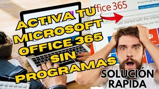 👉 COMO ACTIVAR TU MICROSOFT OFFICE 365 SIN PROGRAMAS 2024 😎👌🔥 [upl. by Peih]