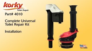 How to install a Complete Universal Toilet Repair Kit Install by Korky [upl. by Jonah]