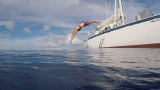 S1Ep2 Epic Mid Ocean Swim Sailing an Engineless Boat to From NC to BVIPart 2 [upl. by Leitman]