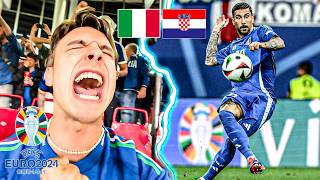 Croazia vs Italia  Europei vlog 🇭🇷🇮🇹  ZACCAGNI FA IMPAZZIRE GLI ITALIANI AL 98° MINUTO 😱 [upl. by Wons494]