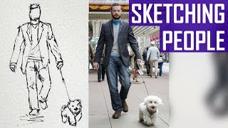 How to Sketch People in Pen and Ink Part 12 [upl. by Onaivatco]