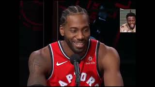 Kevin Harts Reaction to Kawhi Leonards Laugh [upl. by Claudianus904]