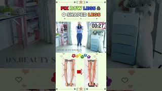 🔥2 EXERCISES TO FIX BOWED LEGS amp O Shaped Legs  Make your legs straighter fast dnbeautyshorts [upl. by Oicnedurp556]