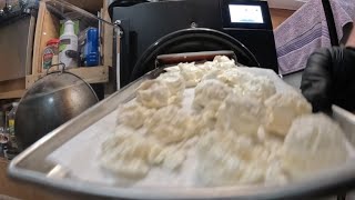 freeze drying ice cream bigpurplebus freezedryer asmr yummy [upl. by Rabjohn]