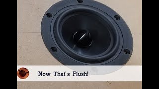 How to Perfectly Flush mount a Speaker [upl. by Alimhaj]