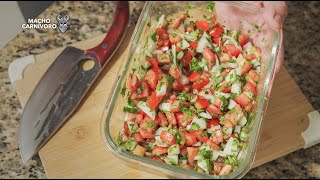 PICO DE GALLO  Como hacer Pico de Gallo  how to make Pico de Gallo [upl. by Ecirtaed]