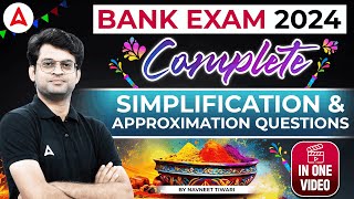 Complete Simplification amp Approximation for Bank Exam 2024  Maths by Navneet Tiwari [upl. by Kerri]